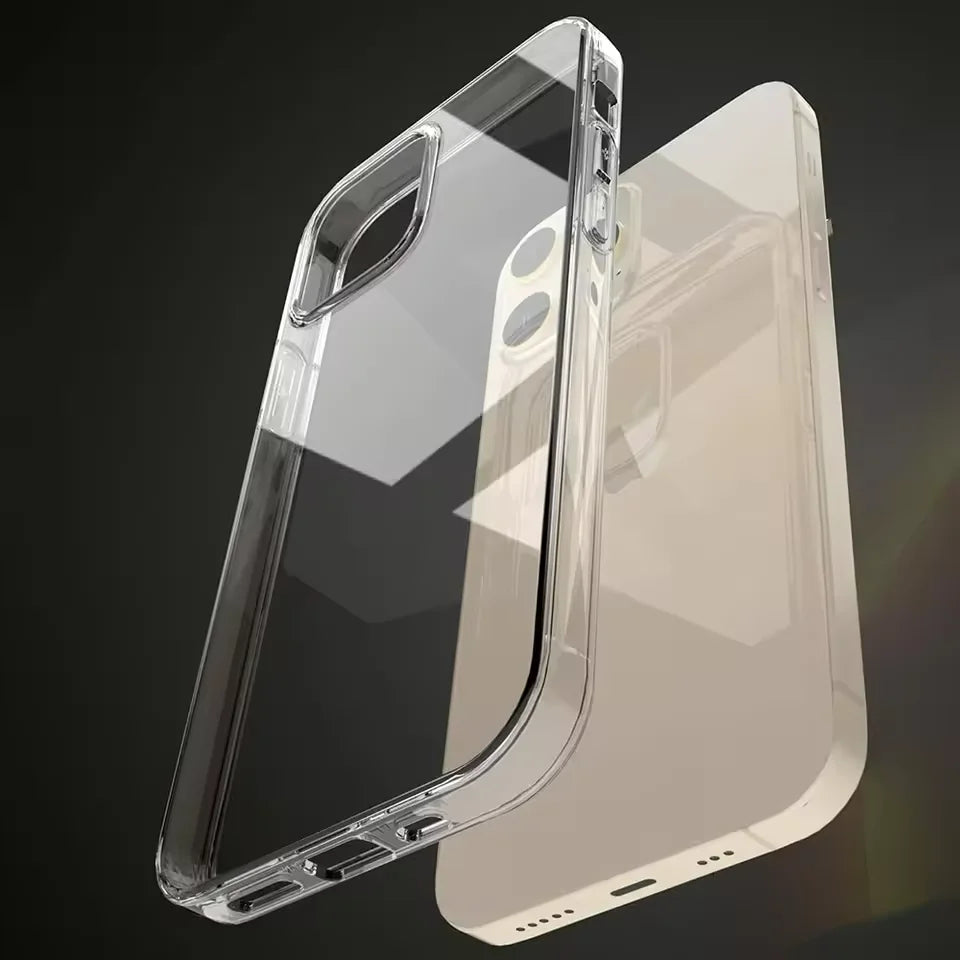 Funda transparente de silicona ultrafina para iPhone