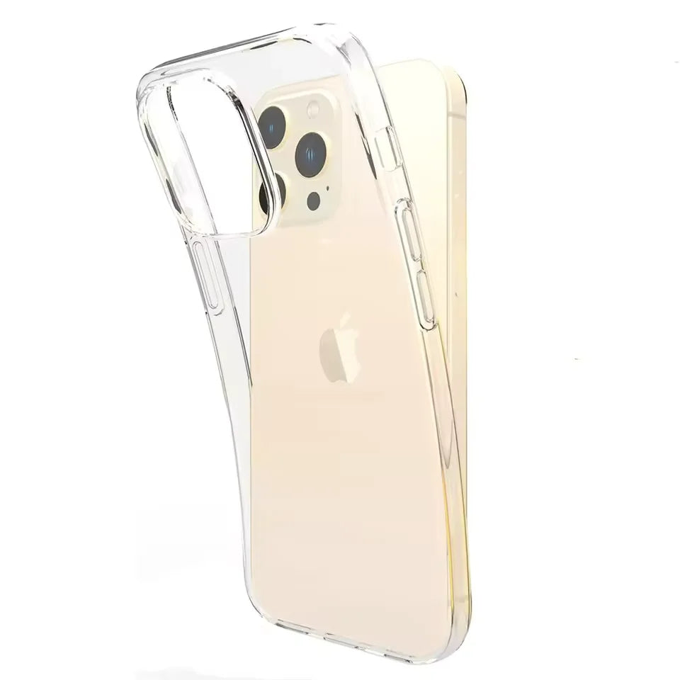 Funda transparente de silicona ultrafina para iPhone