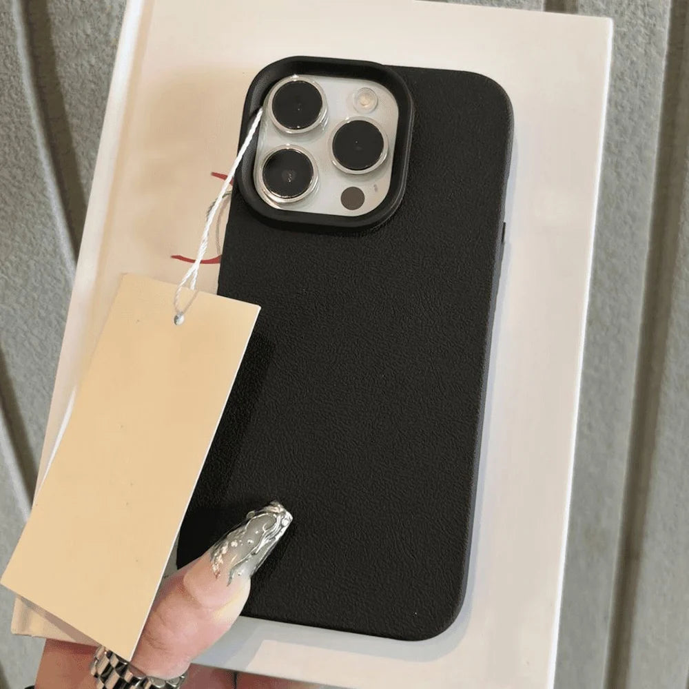 Funda de Piel para iPhone – Cubierta Blanda TPU Resistente a Golpes