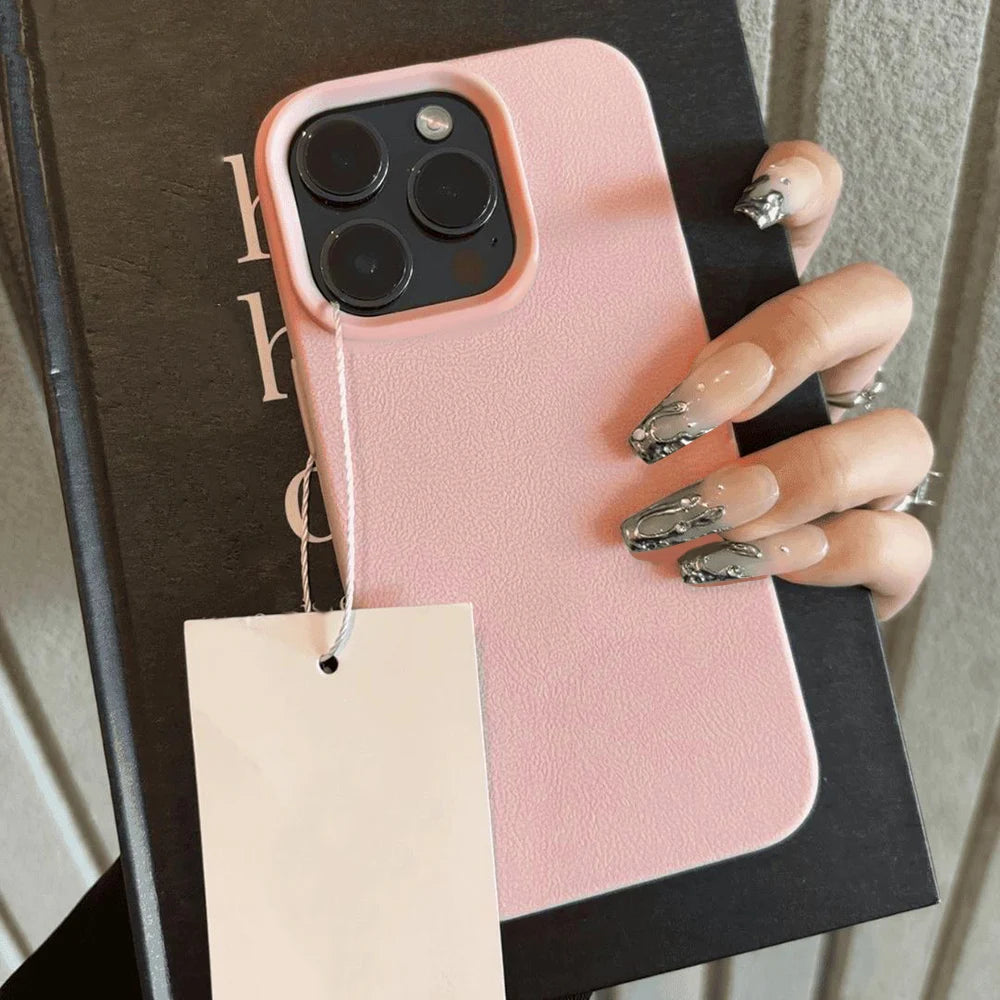 Funda de Piel para iPhone – Cubierta Blanda TPU Resistente a Golpes